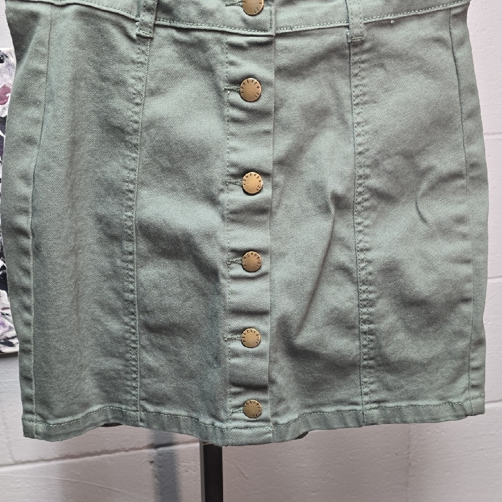 Forever 21 Green Mini Pencil Skirt Casual - Picture 4 of 9